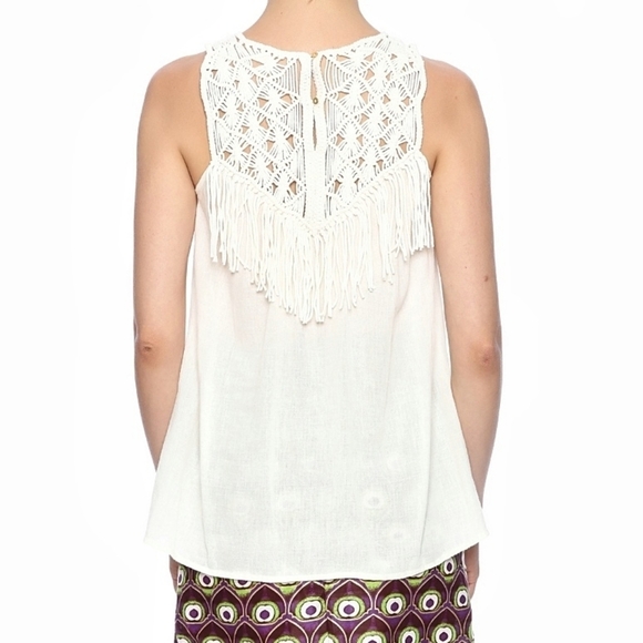 🌸 Ulla Johnson | Organic Cotton Fringe Tank top 0 - Picture 3 of 12